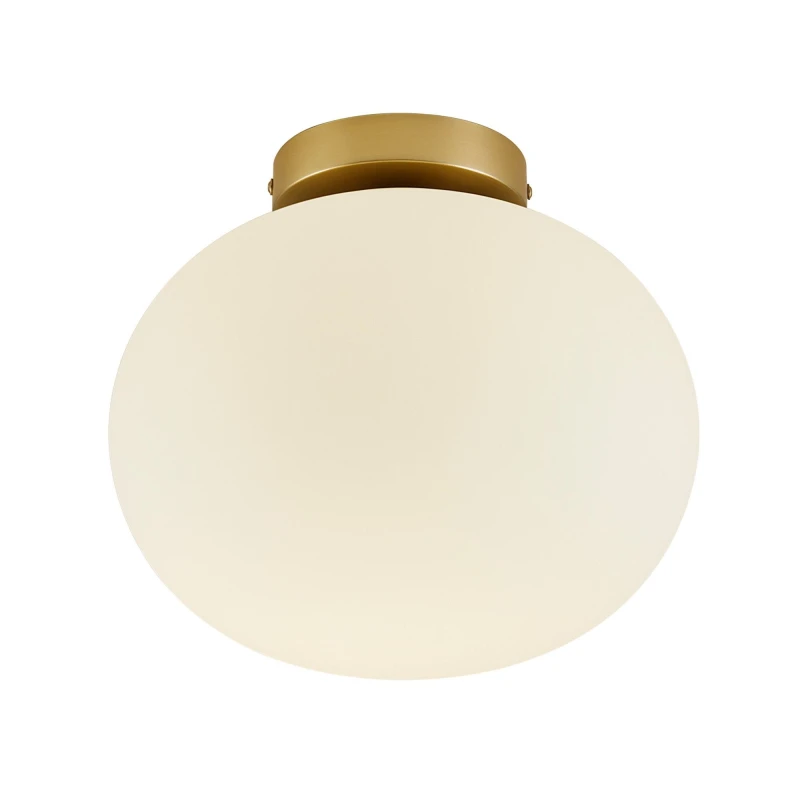 Image of Nordlux Alton Indoor Ceiling Light Brass Glass E27 Hand Blown - Mains Powered, IP20 in Gold Gold Unisex