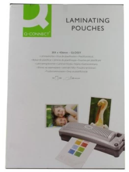 Image of Q Connect Lamg Pouch A3 80mic Pk100
