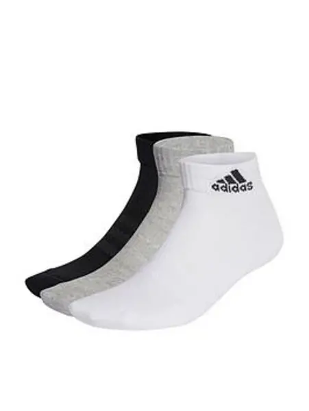 Image of adidas Ankle Socks 3 Pack - Size 7 - 11