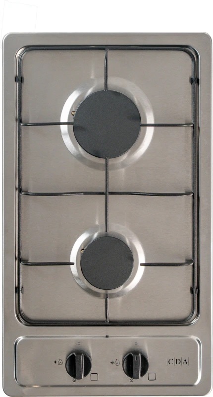 Image of CDA 30cm 2 Burner Domino Gas Hob - Stainless Steel SCG030SS Stainless steel