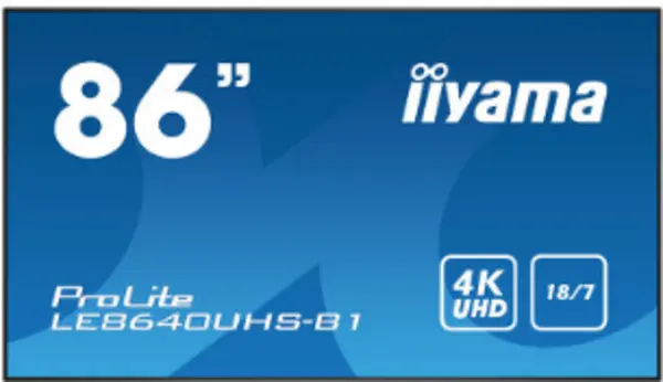 Image of iiyama ProLite 86" LE8640UHS 4K Ultra HD LED Display