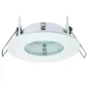 Image of IP65 Bathroom Slim Round Ceiling Downlight Matt White Recessed GU10 LED Lamp