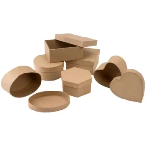 Image of Major Brushes Paper Mache Collage Boxes (Pack of 12)
