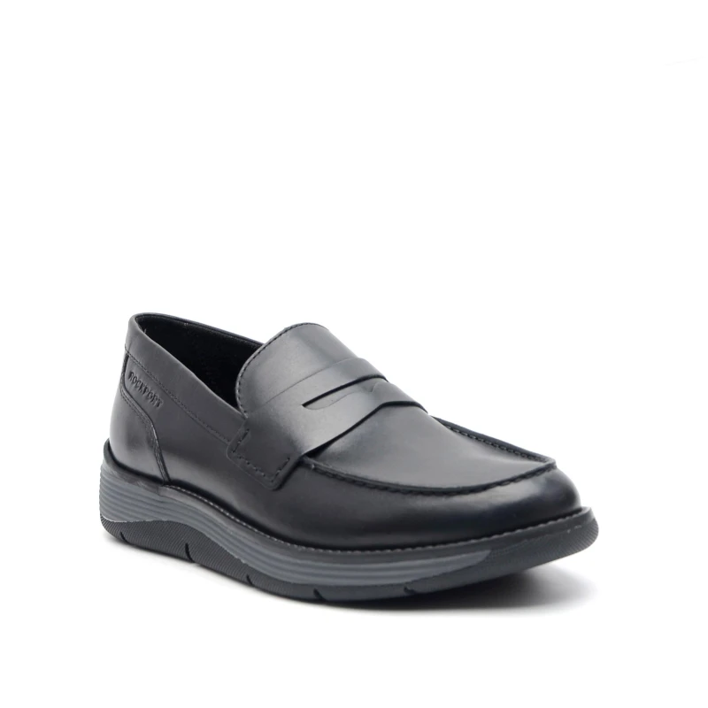 Image of Rockport Mens Liam Loaf Loafers Black male 9 (43)