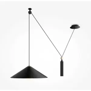 Image of Maytoni Maytoni Peso Dome Pendant Ceiling Light Black E27