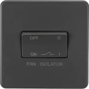Image of MLA Knightsbridge 10AX 3 Pole Fan Isolator Switch Anthracite - SF1100AT