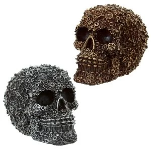 Image of Gothic Nuts and Bolts Skull Decoration (1 Random Supplied)