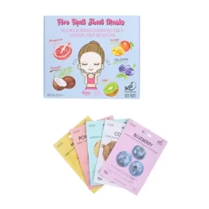 Image of Skin Treats Pack of 5 Sheet Face Masks Box Gift Set