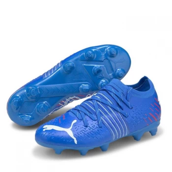 Image of Puma Future Z 2.1 Junior FG Football Boots - BlueMazing/Red