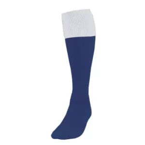 Image of Precision Navy/White Turnover Football Socks UK Size Junior 12-2