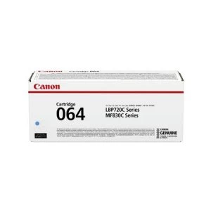 Image of Canon 064C (4935C001) Cyan Laser Toner Ink Cartridge