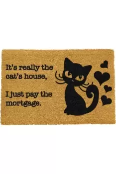 Image of It's really the Cats House I just pay the Mortgage Doormat