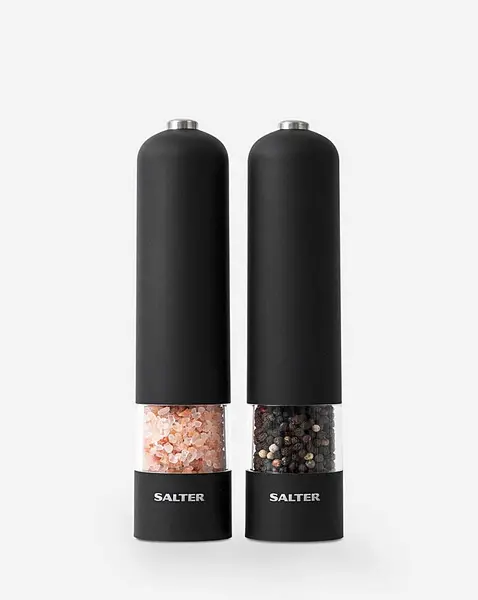 Image of Salter Salter Matte Black Electronic Mill Set Black LU44001