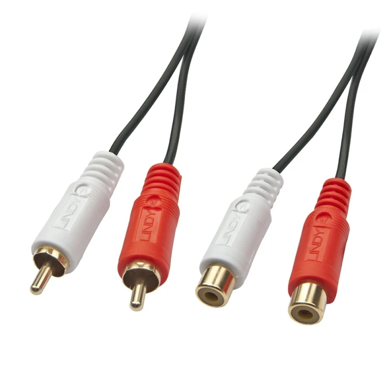 Image of Lindy 3m Premium Phono To Phono Extension Cable