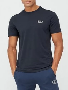 Image of Emporio Armani EA7 Core ID Logo T-Shirt Navy Size L Men