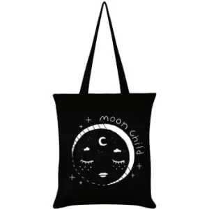 Image of Grindstore Moon Child Celestial Tote Bag (One Size) (Black) - Black