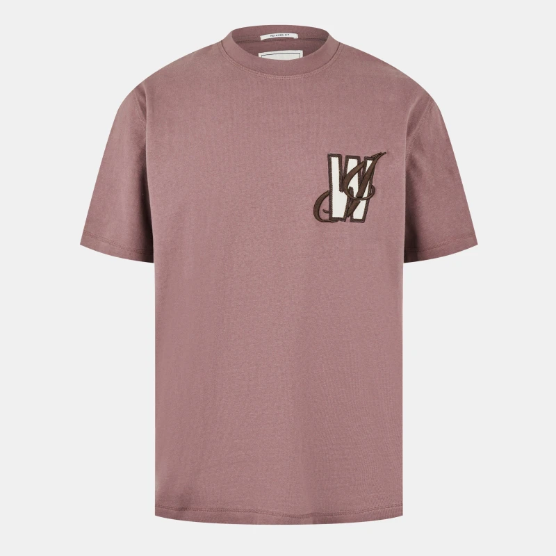Image of Jack Wills Mens Regular Fit T-Shirt Brick Pink male S