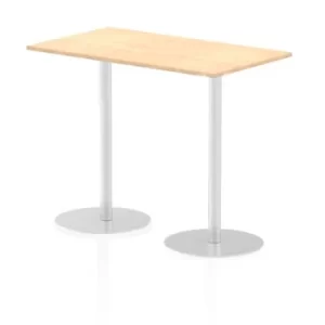 Image of Italia Poseur Table Rectangle 1400/800 Top 1145 High Maple