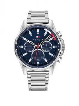 Image of Tommy Hilfiger Blue Chronograph Dial Stainles Steel Braclet Watch