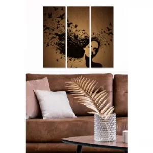 Image of MDF9435280 Multicolor Decorative MDF Painting (3 Pieces)