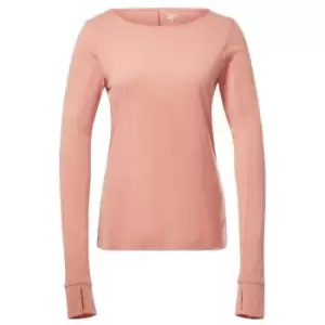 Image of Reebok Workout Ready Supremium Long-Sleeve Top T-Long-Sle - Canyon Coral