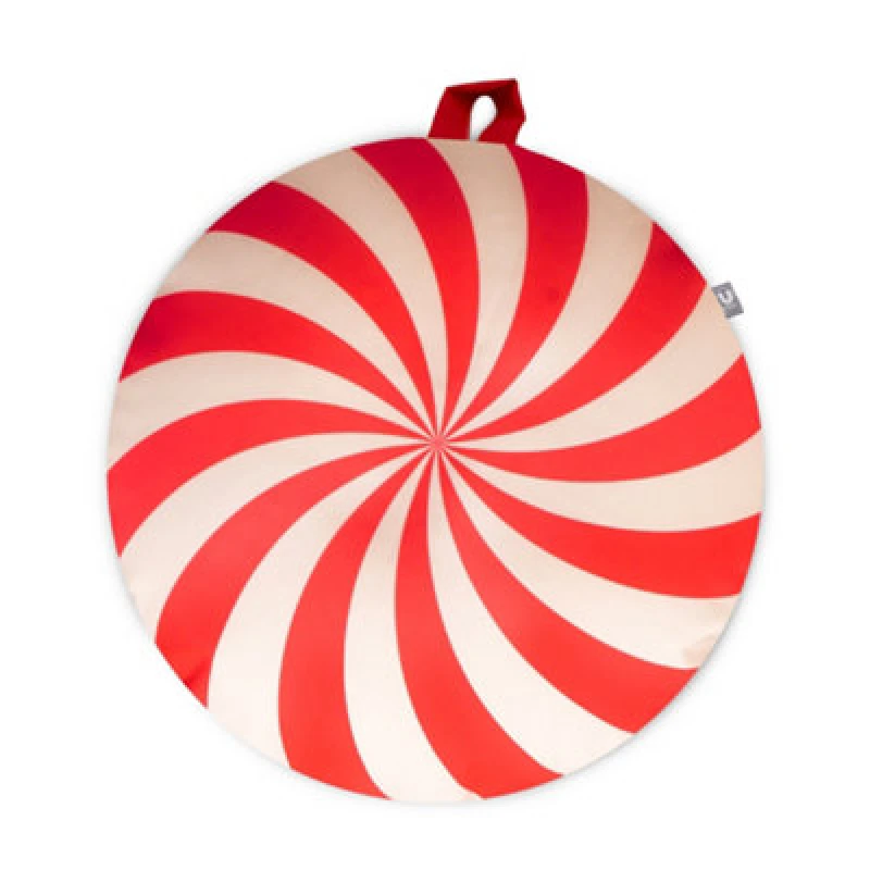 Image of rucomfy Beanbags Rucomfy Indoor Or Outdoor Floor Cushion Bean Bag - Red Cirque Chic Water Resistant Seat