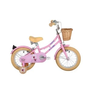 Image of Sonic Emmelle Girls Heritage Snapdragon 14" Wheel Bike - Pink/Biscuit