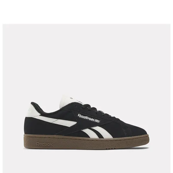 Image of Reebok Black/White/Gum Club C Grounds Trainers Black Male 6 203104UK
