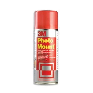 Image of 3M PhotoMount Adhesive Spray Can CFC-Free Non-Yellowing 400ml