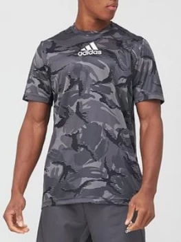 Image of Adidas Camo Gt1 T-Shirt - Grey