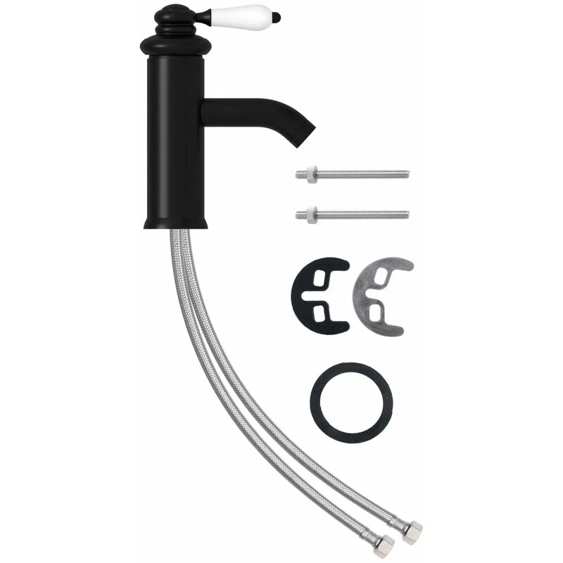 Image of VIDAXL Bathroom Basin Faucet Black 130x180 mm Vidaxl 8720286204610