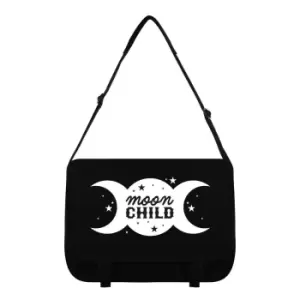 Image of Grindstore Moon Child Messenger Bag (One Size) (Black/White)