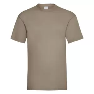 Image of Mens Value Short Sleeve Casual T-Shirt (Large) (Sand)