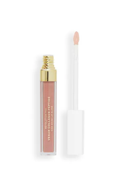 Image of Revolution Pro Vegan Collagen Peptide High Shine Lip Gloss 4ml (Various Shades) - Cashmere