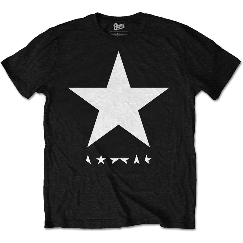 Image of David Bowie David Bowie Men Blackstar T-Shirt Size: Medium Black M Male 5063238507302