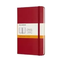 Image of Moleskine Medium Ruled Hardcover Notebook : Scarlet