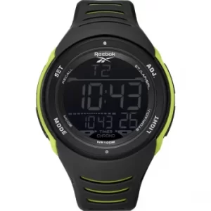 Image of Reebok RD-VER-G9-PBPB-BY Vertex Warrior Black Lime Green Sports Watch