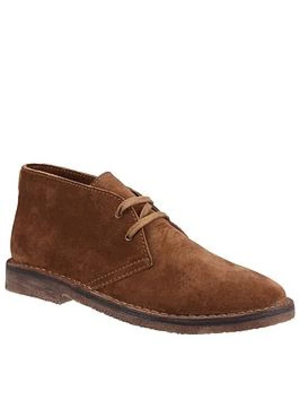 Image of Hush Puppies Hush Puppies Men 'Samuel' Suede Boots in Tan Size: 6 Tan 6 Male 5038600776495