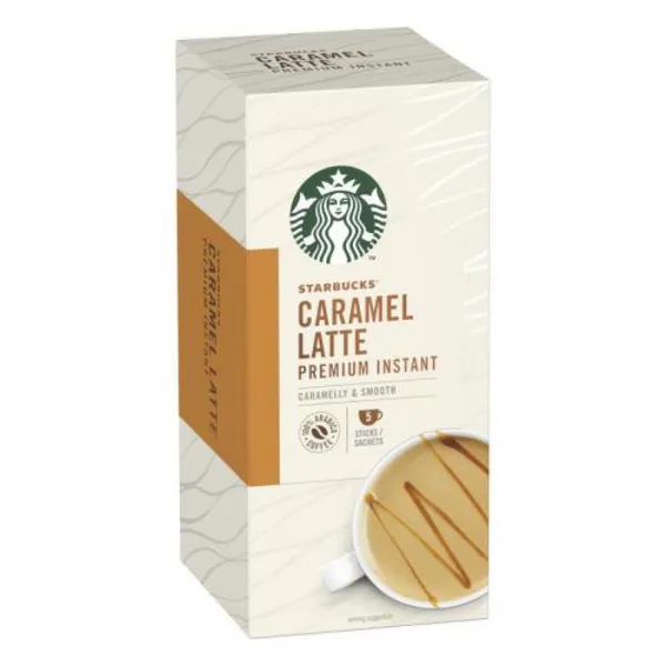 Image of Starbucks Caramel Latte Premium Instant 6 Packs of Coffee 107g