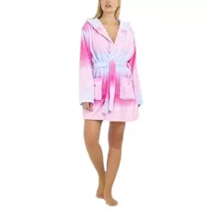 Image of Brave Soul Ladies/Womens Mermaid Hooded Dressing Gown (S) (Pink)