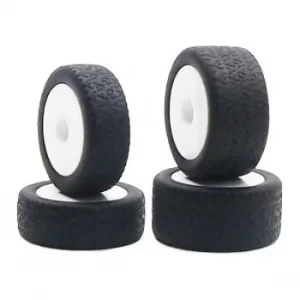 Image of Carisma Gt24B White Wheels/ Tyres Mounted