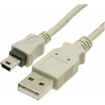 Image of USB2 Cable A Male to Mini B Male 2m - Truconnect
