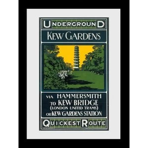 Image of Transport For London Kew Quickest Route 60 x 80 Framed Collector Print