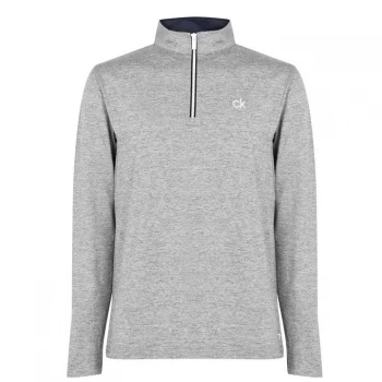 Image of Calvin Klein Golf Golf Albany Half Zip Pullover Mens - Silver Marl