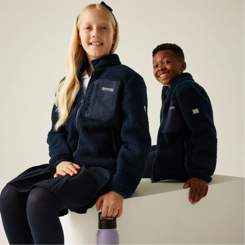 Image of Regatta Junior Frankie Warm Fleece Navy Blue unisex 9-10yrs