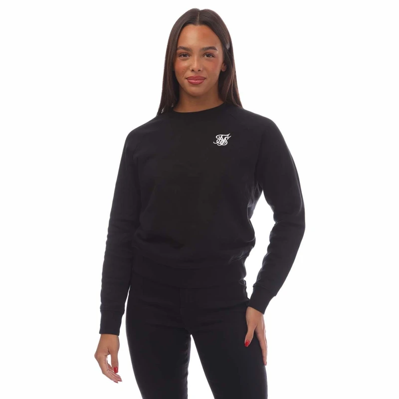 Image of SikSilk Essentials Crewneck Sweatshirt - Black 8
