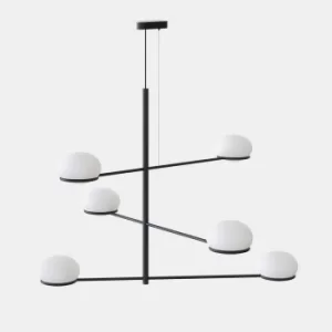 Image of Coco Multi Arm Pendant Black, White E14