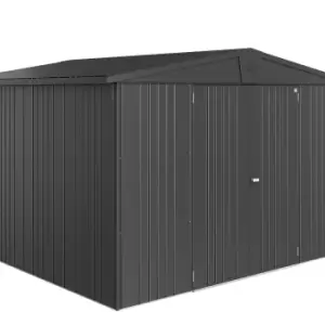 Image of Biohort Europa Metal Garden Shed 10ft3 x 9ft8 Size 7 - Metallic Dark Grey