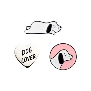 Image of Sass & Belle (Set of 3) Barney The Dog Pin Badges