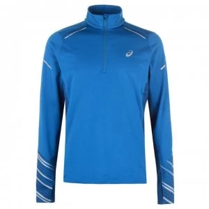 Image of Asics Zip Long Sleeve Top Mens - Mako Blue